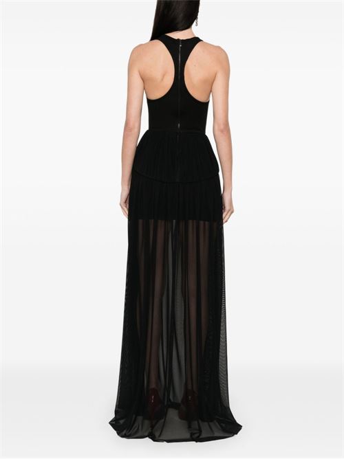 Pleated Evening Dress DAVID KOMA | RE25DK02DLBLACK